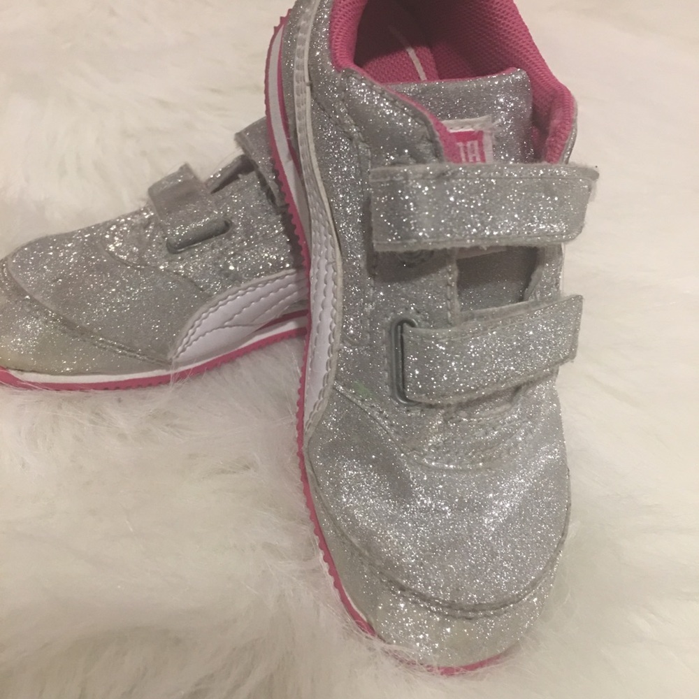 Puma Toddler Silver Sneakers